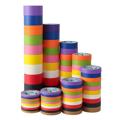 Artistic Embossed Paper Colored Masking Tape 140mic Thickness