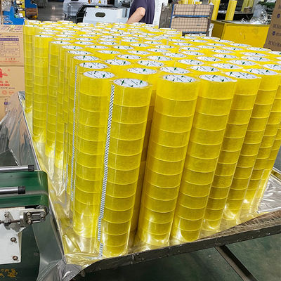 Transparent Yellow BOPP Clear Adhesive Tape Customized Service