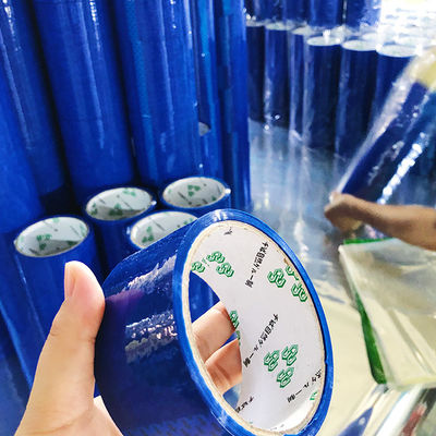 Dark Blue Custom Self Adhesive Logo Coloured Tape With Logo