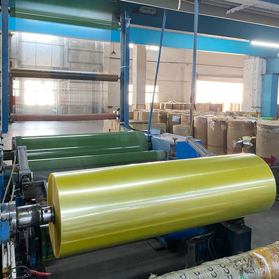 Transparent Yellow Bopp Tape Jumbo Roll Single Sided Acrylic Adhesive