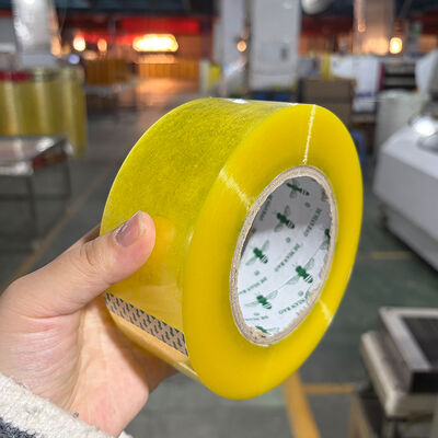 BOPP Yellowish Yellow Packing Packaging Adhesive Waterproof Sealing Tape For Packing